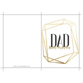 "Dad Happy Birthday" - Free Printable Birthday Cards For Dad - Urban ...
