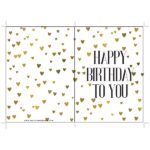 Happy Birthday To You - Free Printable Birthday Cards - Golden Hearts ...