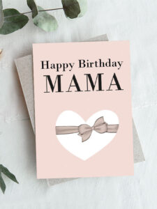 "Happy Birthday Mama" - Free Printable Birthday Cards For Mom - Heart ...
