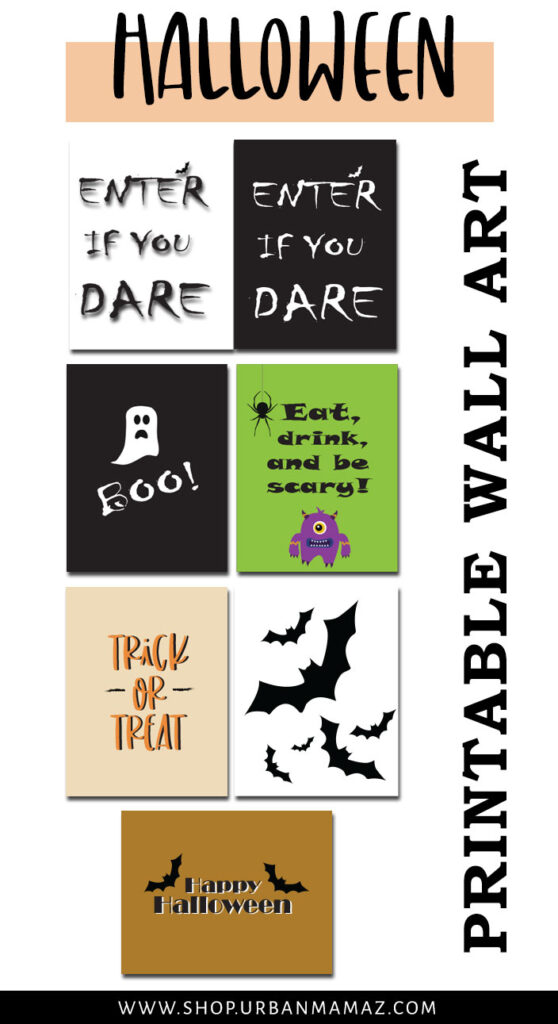 Free Printable Halloween Decorations | DIY Halloween Printables - 100 ...